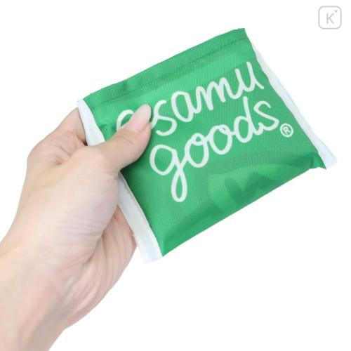 Japan Osamu Goods Eco Shopping Bag With Pocket (S) - Green - 4