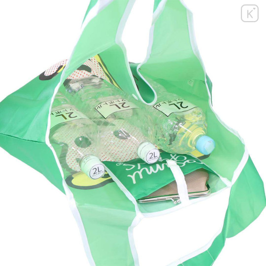 Japan Osamu Goods Eco Shopping Bag With Pocket - Green - 3