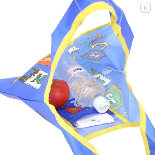 Japan Peanuts Eco Shopping Bag With Pocket (S) - Snoopy : Joe Cool Art - 3