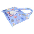 Japan Miffy Eco Shopping Bag With Pocket (S) - Miffy : Flower Purple Blue - 2