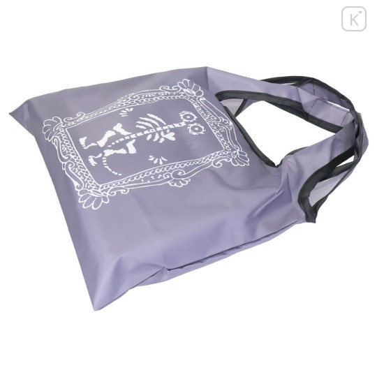 Japan Moomin Eco Shopping Bag With Pocket (S) - Moomintroll : Grey - 2