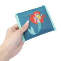 Japan Disney Eco Shopping Bag With Pocket (S) - The Little Mermaid : Deep Green - 4