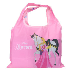 Japan Disney Eco Shopping Bag With Pocket (S) - Sleeping Beauty : Pink