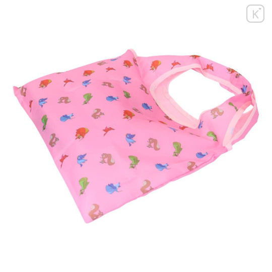 Japan Disney Eco Shopping Bag With Pocket (S) - Sleeping Beauty : Pink - 2