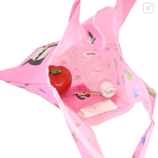 Japan Disney Eco Shopping Bag With Pocket (S) - Sleeping Beauty : Pink - 3