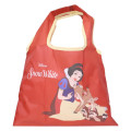 Japan Disney Eco Shopping Bag With Pocket (S) - Snow White and the Seven Dwarfs : Red - 1