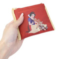 Japan Disney Eco Shopping Bag With Pocket (S) - Snow White and the Seven Dwarfs : Red - 4