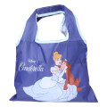 Japan Disney Eco Shopping Bag With Pocket (S) - Cinderella : Navy - 1