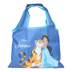 Japan Disney Eco Shopping Bag With Pocket (S) - Jasmine : Blue