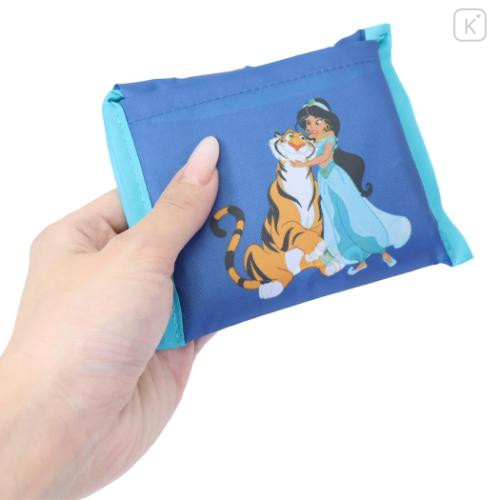 Japan Disney Eco Shopping Bag With Pocket (S) - Jasmine : Blue - 4