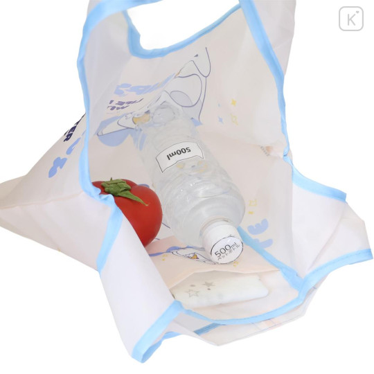 Japan Disney Eco Shopping Bag With Pocket (S) - Baymax : Life is Better with Cat - 3