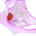 Japan Disney Eco Shopping Bag With Pocket (S) - Young Oyster : Light Purple - 3