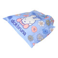 Japan Miffy Eco Shopping Bag With Pocket - Miffy : Flower Purple Blue - 2