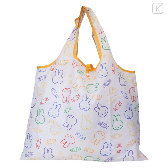 Japan Miffy Eco Shopping Bag With Pocket - Miffy : Drawing Colorful - 1