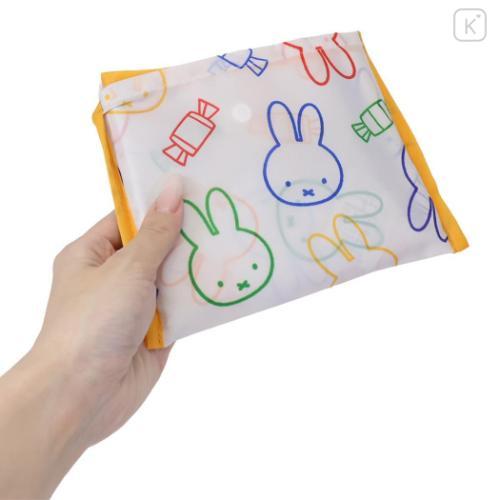 Japan Miffy Eco Shopping Bag With Pocket - Miffy : Drawing Colorful - 4