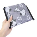 Japan Peanuts Eco Shopping Bag With Pocket - Snoopy : Joe Cool Grey - 4