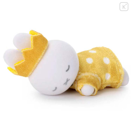 Japan Miffy Flocked Doll - Miffy : 70th Anniversary Sleeping Friend Crown Dots - 3