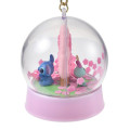 Japan Disney Store Shaka Shaka Keychain - Scrump & Stitch : Sakura Cherry Blossom Diorama Festival - 3