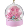 Japan Disney Store Shaka Shaka Keychain - Scrump & Stitch : Sakura Cherry Blossom Diorama Festival - 4