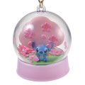 Japan Disney Store Shaka Shaka Keychain - Scrump & Stitch : Sakura Cherry Blossom Diorama Festival - 5