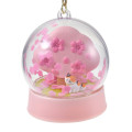 Japan Disney Store Shaka Shaka Keychain - Baymax & Cat : Sakura Cherry Blossom Diorama Festival - 4