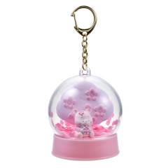Japan Disney Store Shaka Shaka Keychain - Piglet & Pooh : Sakura Cherry Blossom Diorama Festival