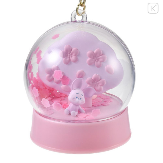 Japan Disney Store Shaka Shaka Keychain - Piglet & Pooh : Sakura Cherry Blossom Diorama Festival - 4