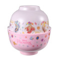 Japan Disney Store Kids Rice Bowl & Soup Bowl Set - Disney Princess : Pink - 5
