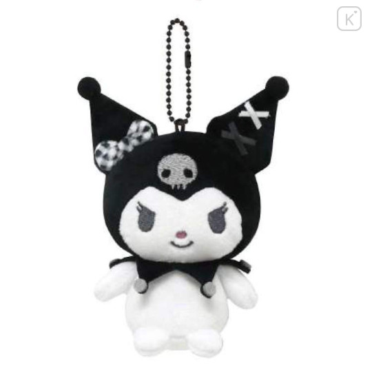 Japan Sanrio Mascot Holder - Kuromi : Gingham Ribbon - 1