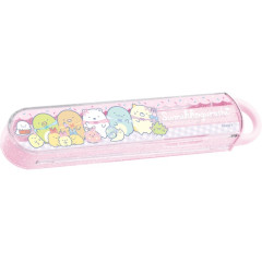 Japan San-X Chopsticks 16.5cm with Case - Sumikko Gurashi : Dessert Party Light Pink