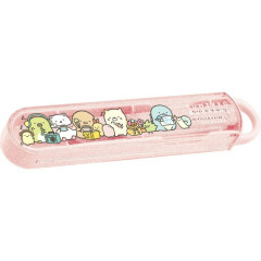 Japan San-X Chopsticks 16.5cm with Case - Sumikko Gurashi : Sumikko's Favorite Light Pink