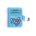 Japan Angel Blue A6 Spiral Lockable Journal - Mochimochi Cute Star - 1