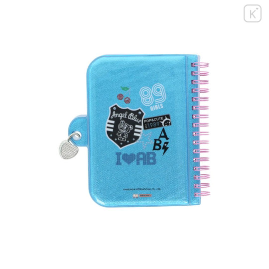 Japan Angel Blue A6 Spiral Lockable Journal - Mochimochi Cute Star - 2