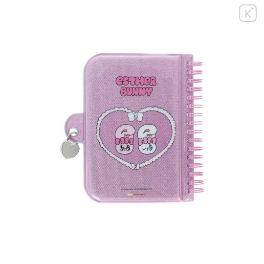 Japan Esther Bunny A6 Spiral Lockable Journal - Mochimochi Blue - 2