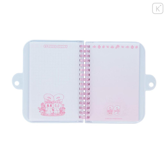 Japan Esther Bunny A6 Spiral Lockable Journal - Mochimochi Blue - 3