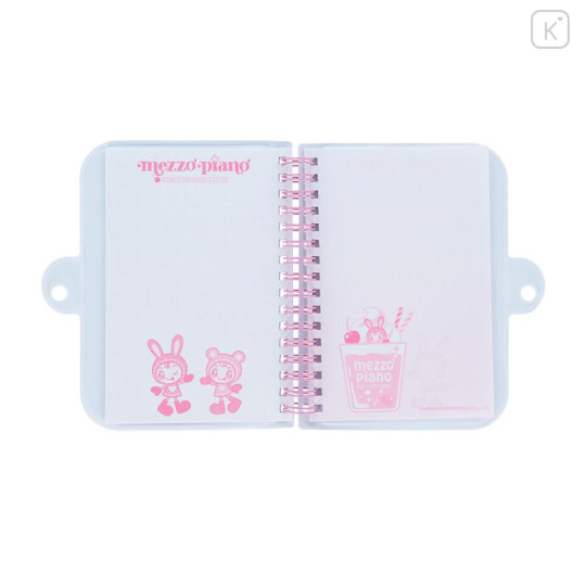 Japan Mezzon Piano A6 Spiral Lockable Journal - Mochimochi Pink - 3