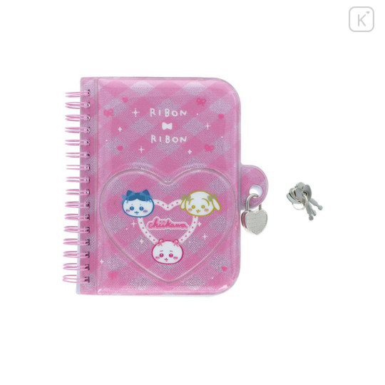 Japan Chiikawa A6 Spiral Lockable Journal - Chiikawa : Mochimochi Pink - 1