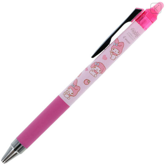 Japan Sanrio FriXion Ball Knock Zone Erasable 0.4mm Gel Pen - My Melody : Love Strawberry Pink - 1