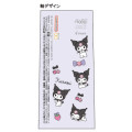 Japan Sanrio FriXion Ball Knock Zone Erasable 0.4mm Gel Pen - Kuromi : Love Black - 2