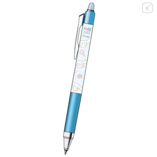 Japan Sanrio FriXion Ball Knock Zone Erasable 0.4mm Gel Pen - Cinnamoroll : Love Blue - 1