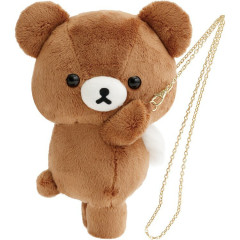 Japan San-X Plush Pochette - Chairoikoguma : Chairoikoguma's Kumakyun Days