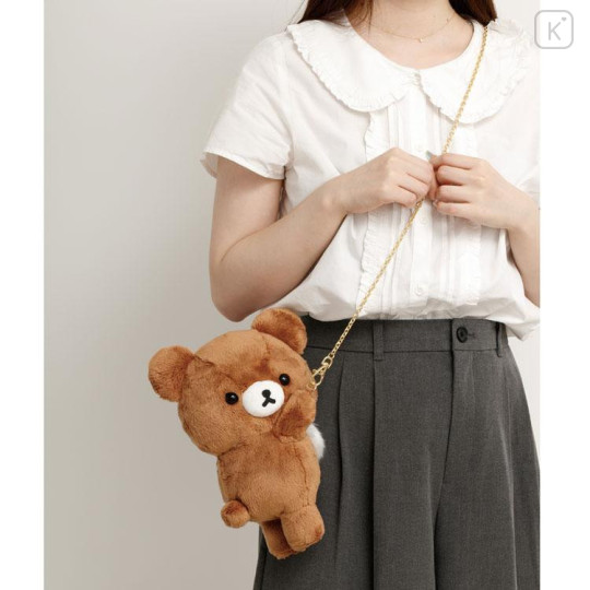 Japan San-X Store Plush Pochette - Chairoikoguma : Chairoikoguma's Kumakyun Days - 5