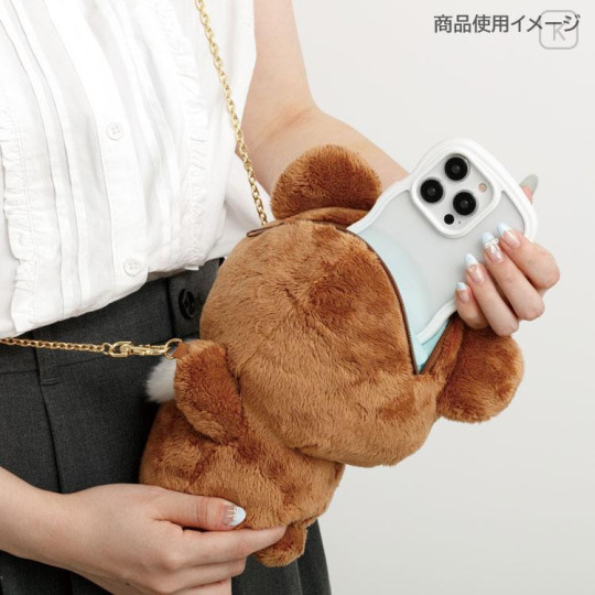 Japan San-X Store Plush Pochette - Chairoikoguma : Chairoikoguma's Kumakyun Days - 6