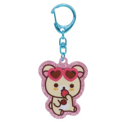 Japan San-X Glitter Acrylic Keychain - Korilakkuma : Go On Vacation
