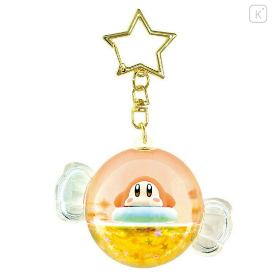 Japan Kirby Floating Sequins Keychain - Waddle Dee : Candy Style - 1