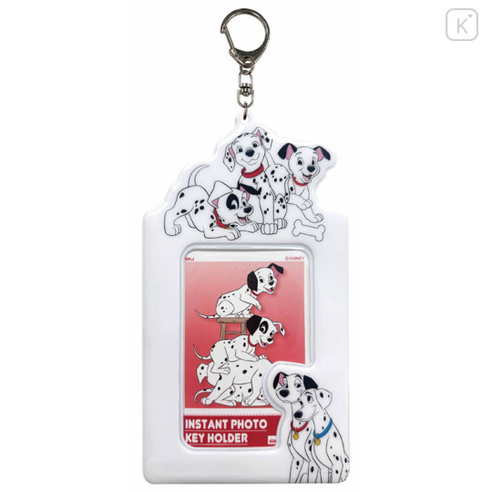 Japan Disney Photo Holder Card Case Keychain - 101 Dalmatians : Smile - 1