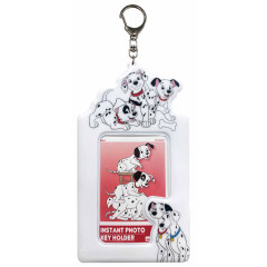 Japan Disney Photo Holder Card Case Keychain - 101 Dalmatians : Smile