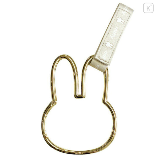 Japan Miffy Mascot Carabiner Hook For Stroller & Car Headrest - Miffy : Gold - 1
