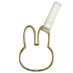 Japan Miffy Mascot Carabiner Hook For Stroller & Car Headrest - Miffy : Gold