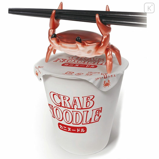 Japan Kitchen Timer - Crab-shaped Holding Chopsticks For Instant Noodle - 1